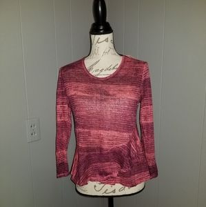 Lucky Brand XS Womens Ruffle Top